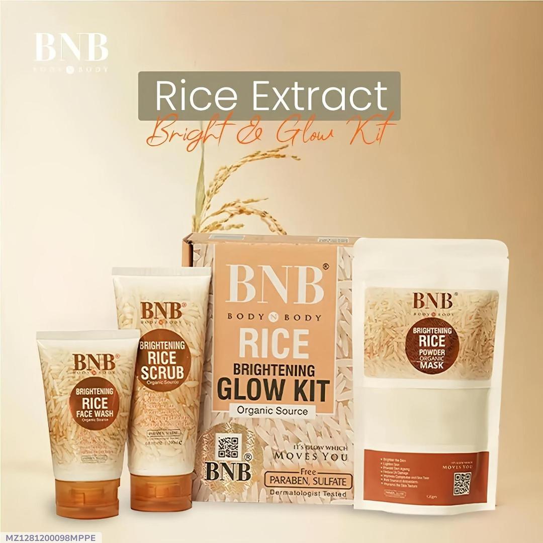 Rice brightening glowing kit for women