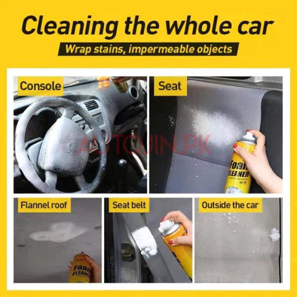 Multi-Purpose Fabric, Carpet, Leather and Car Foam Cleaner